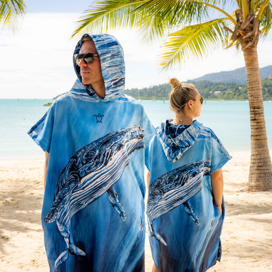 Sand free Humpback Whale Poncho